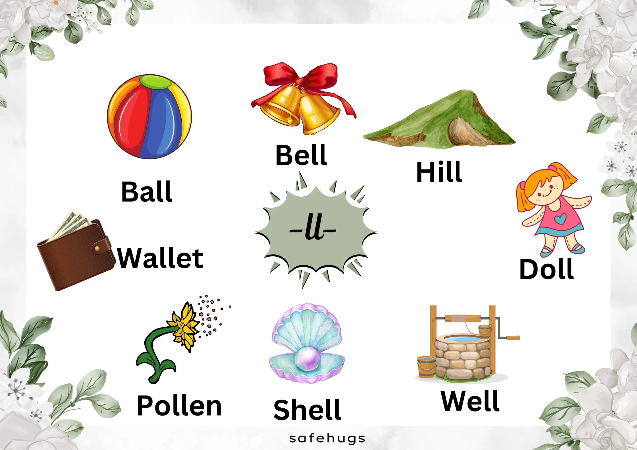 ll Words For Kids With Pictures Worksheets ll-words-for-kids-with-pictures-worksheets