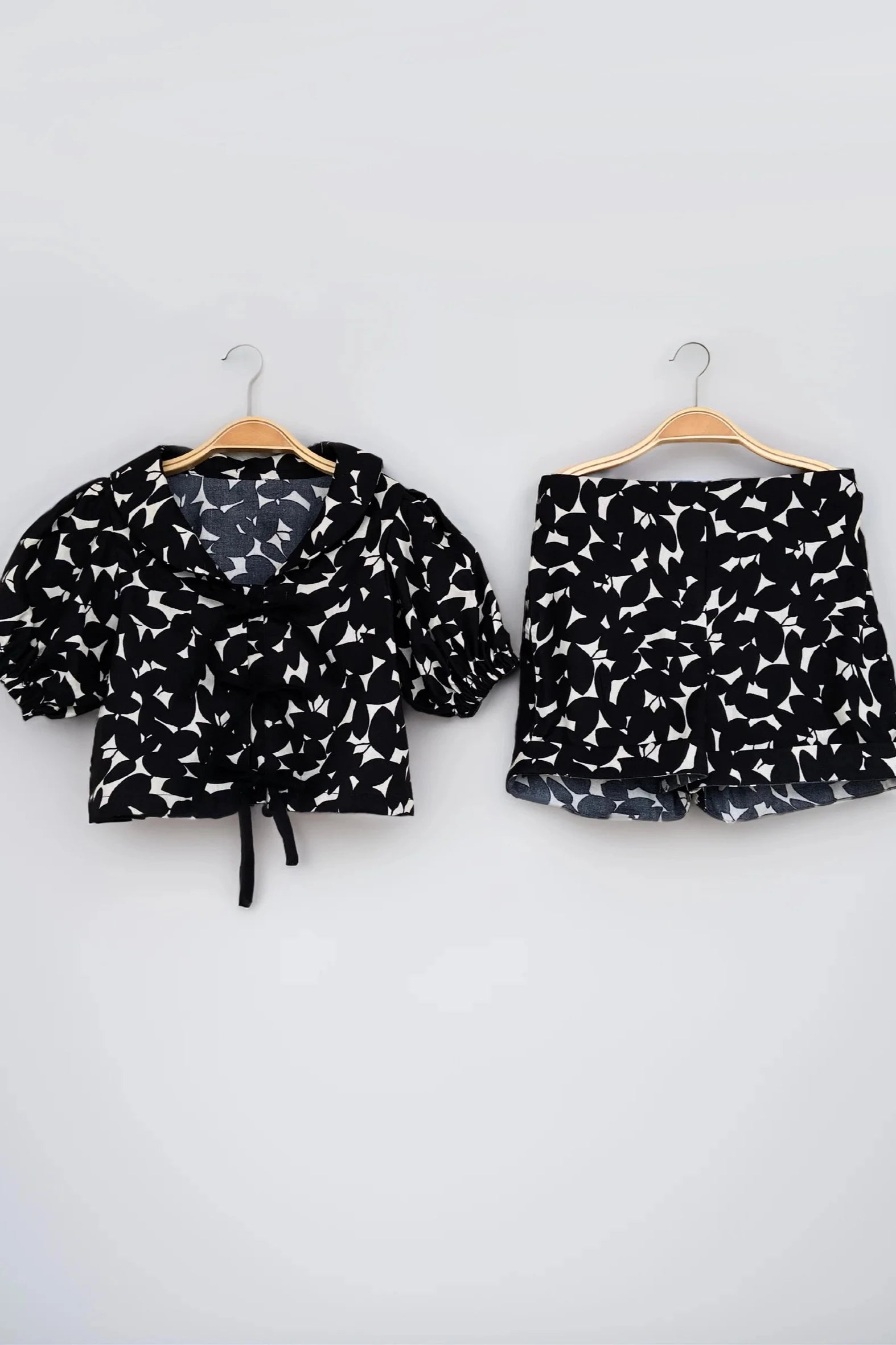Black Stylish Girls Clothing Set Flat