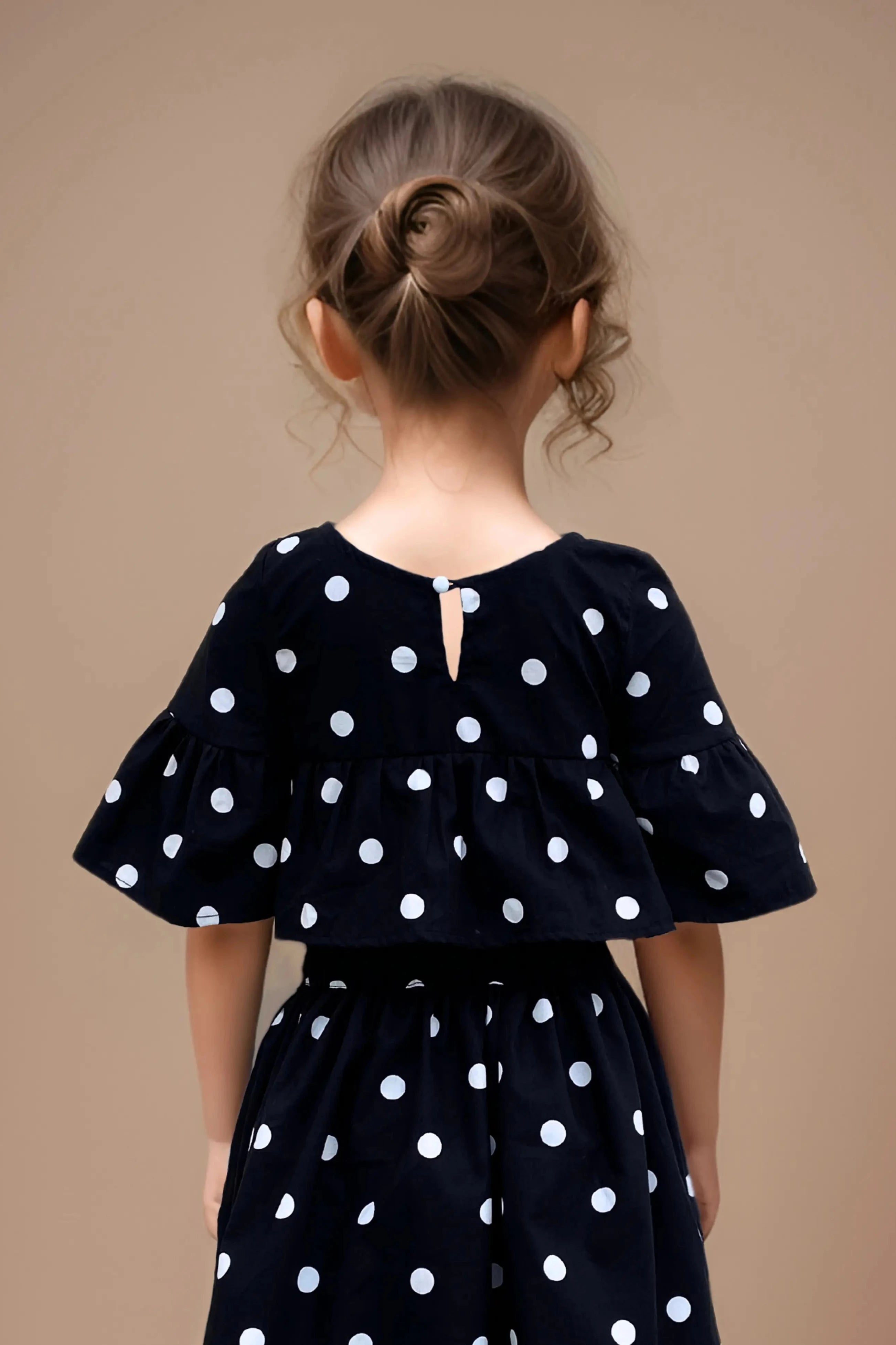 Black skirt and Top Set back detail