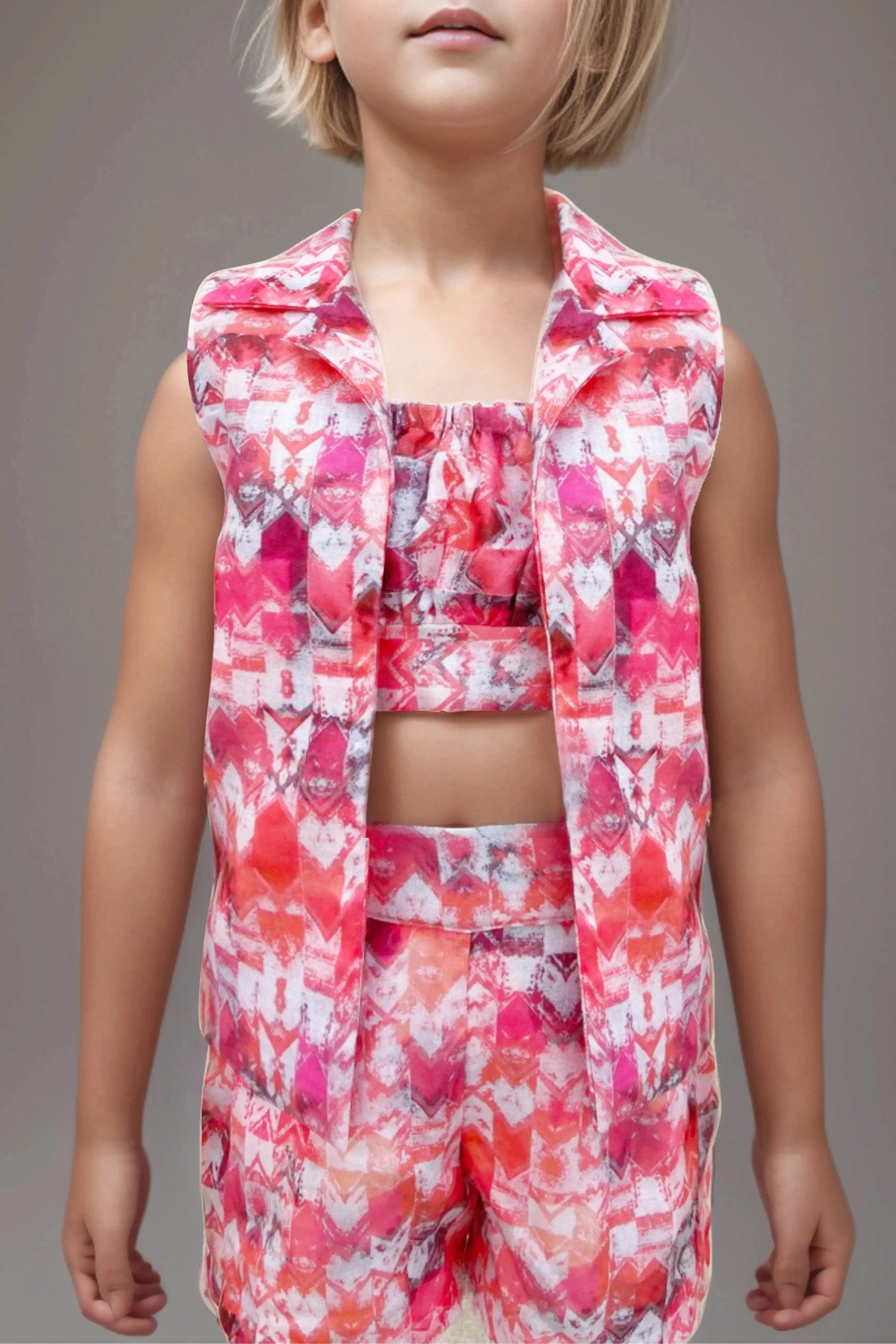 Detail view of a 3 Piece Co Ord Set for Girls.