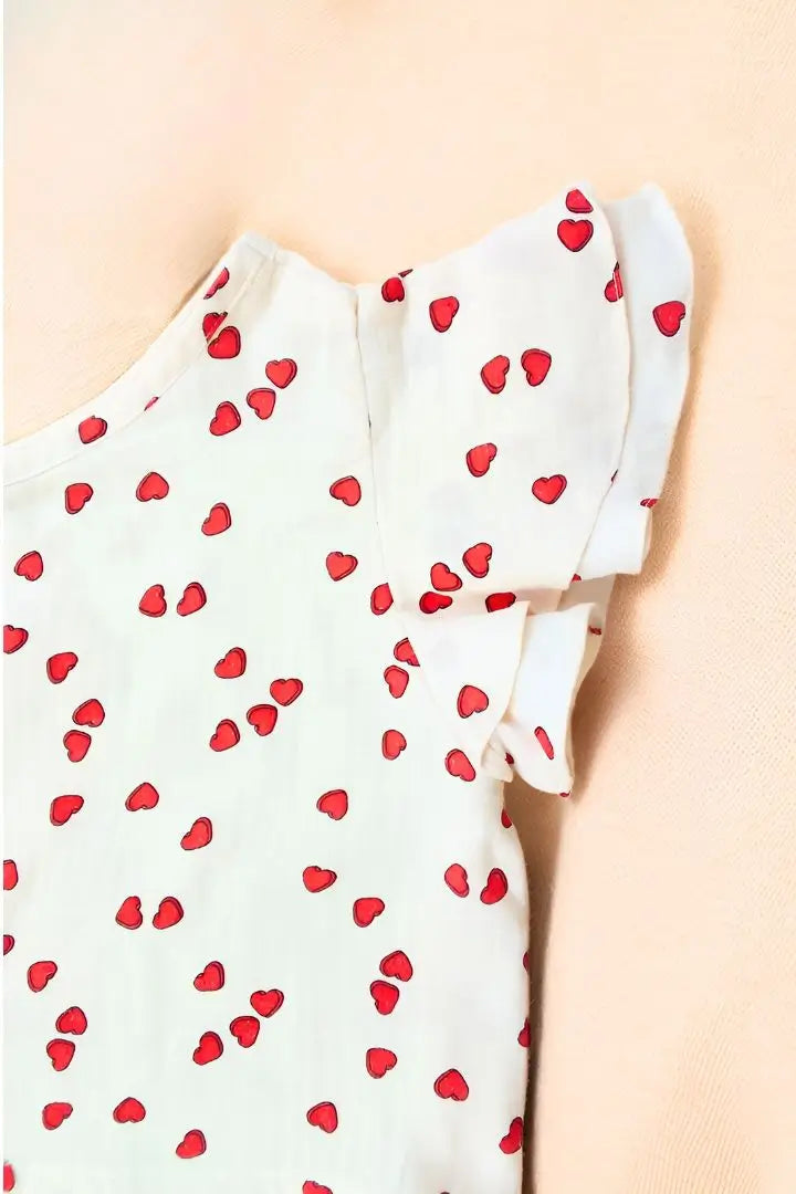 Front close up of half shoulder top