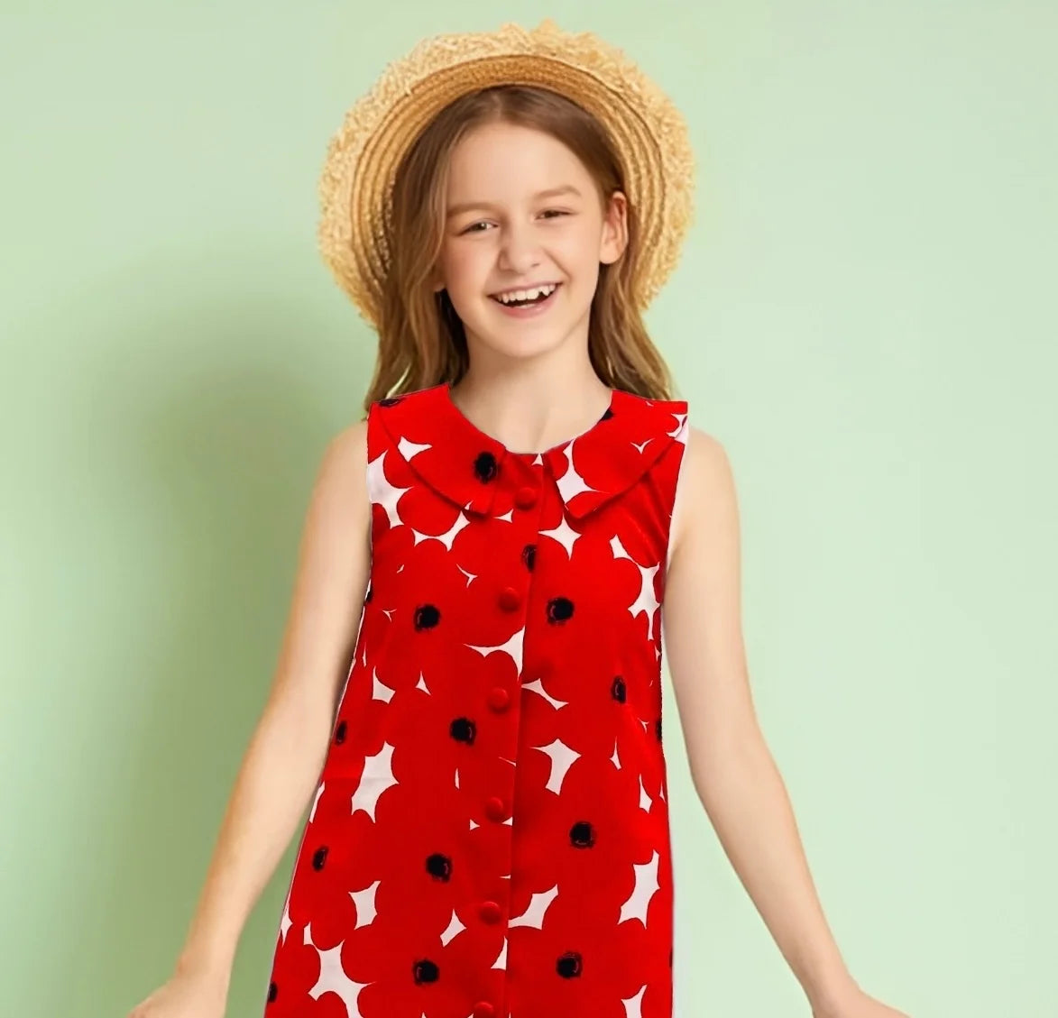 Floral Print Dress For Girls