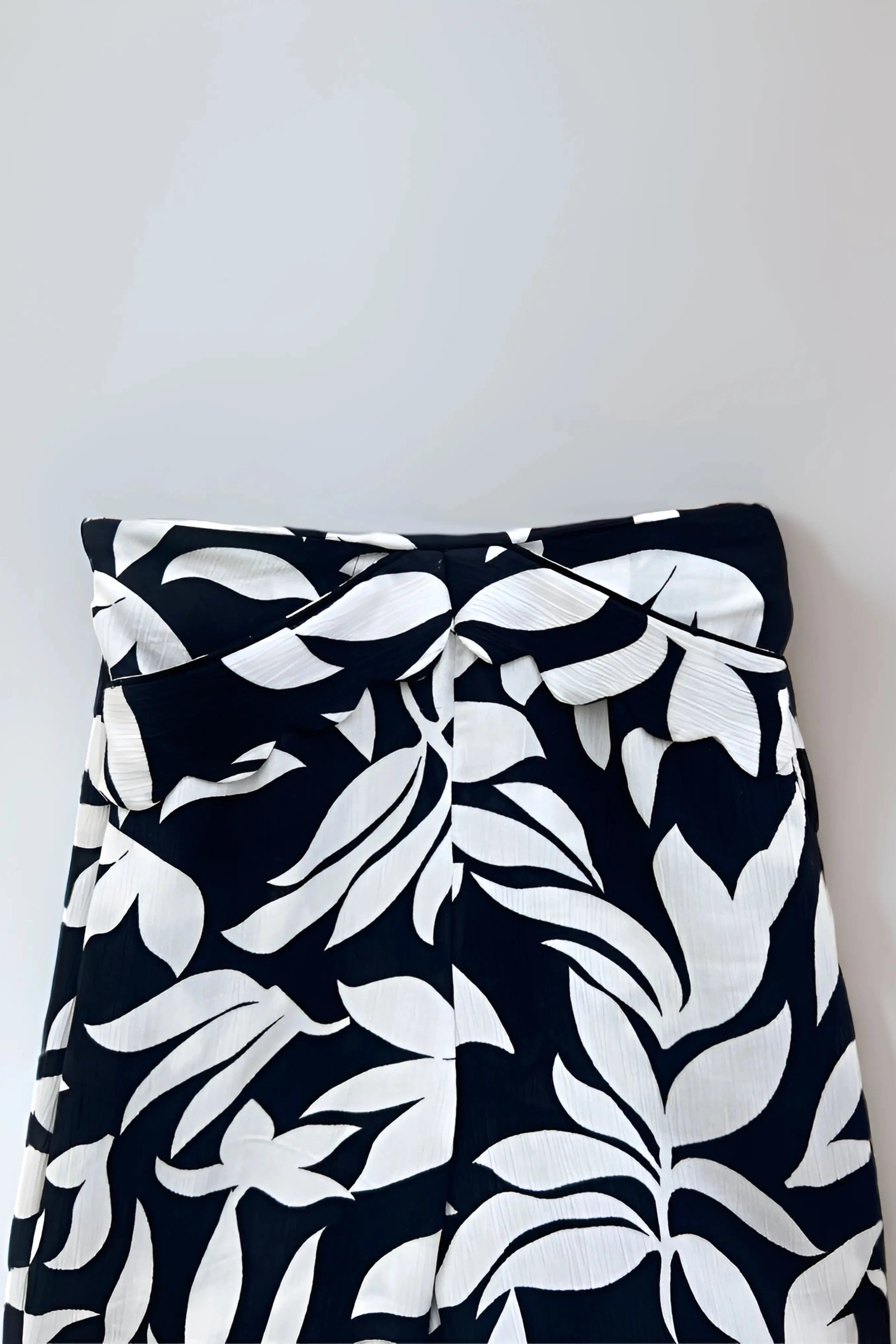Flat view of pants of a Trendy Kids' Black and White Printed Co-ord Set.