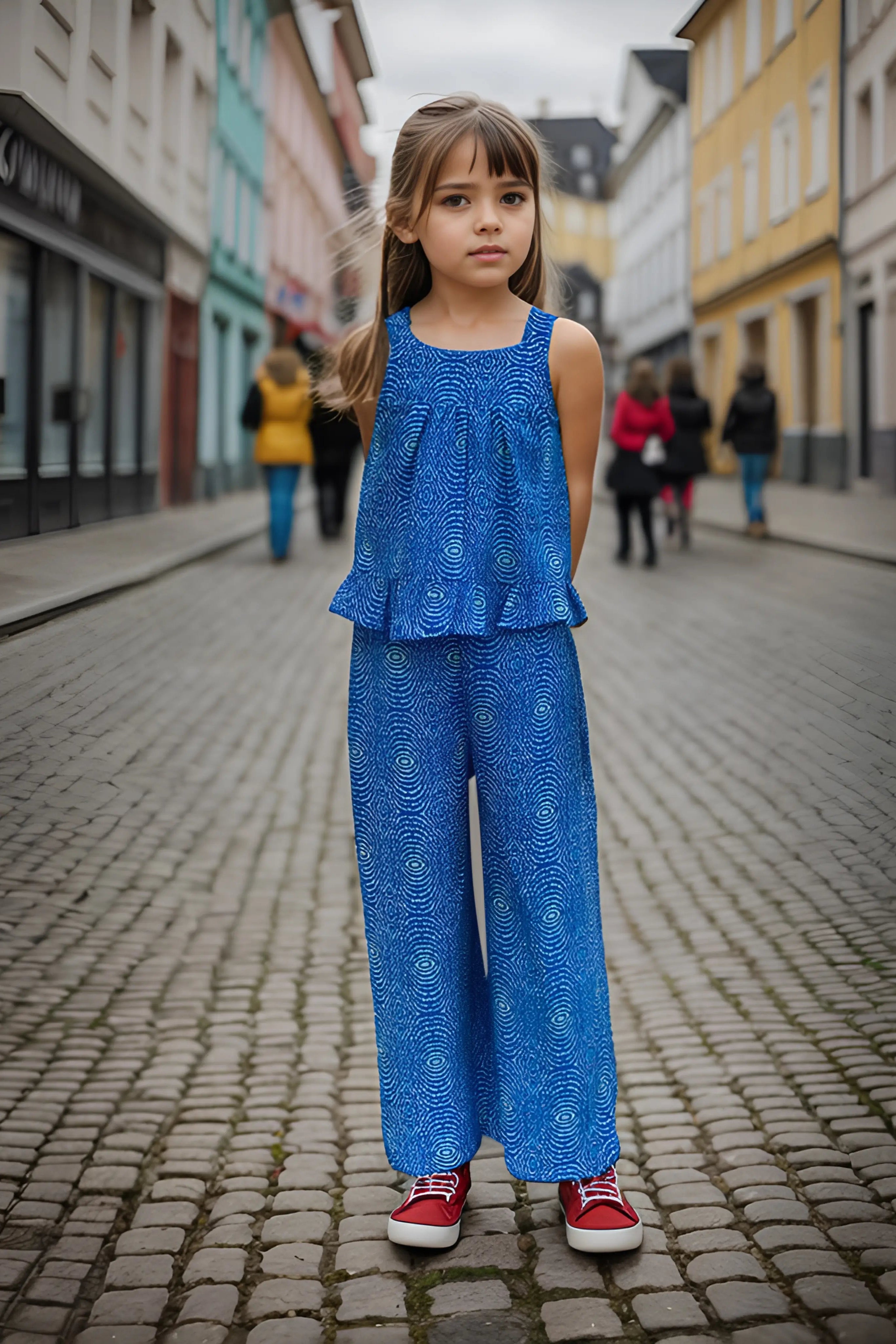 blue trendy coord set front full