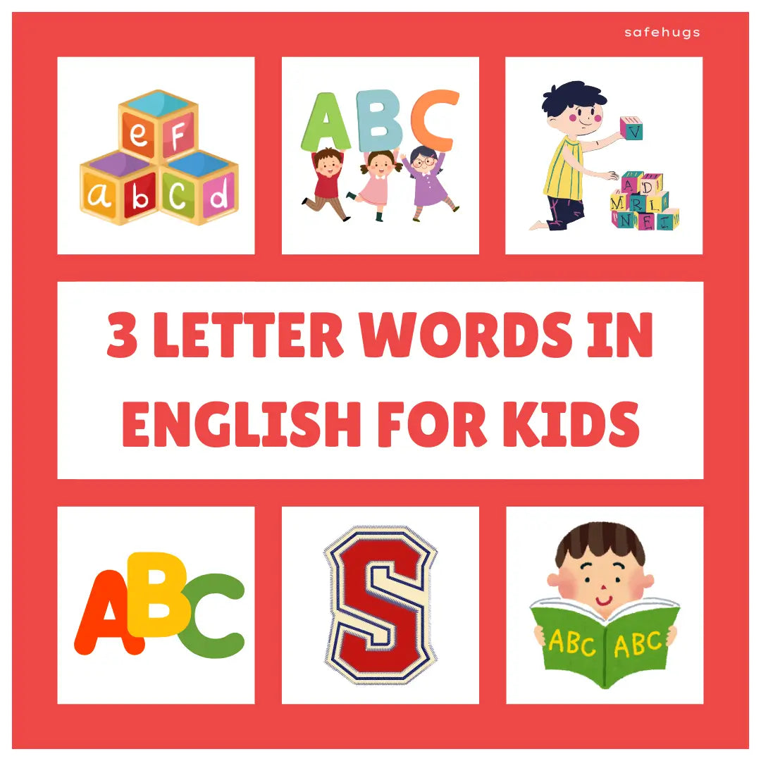3 Letter Words in English for Kids