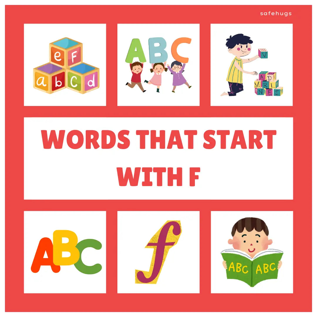 F Letter Words in English for Kids