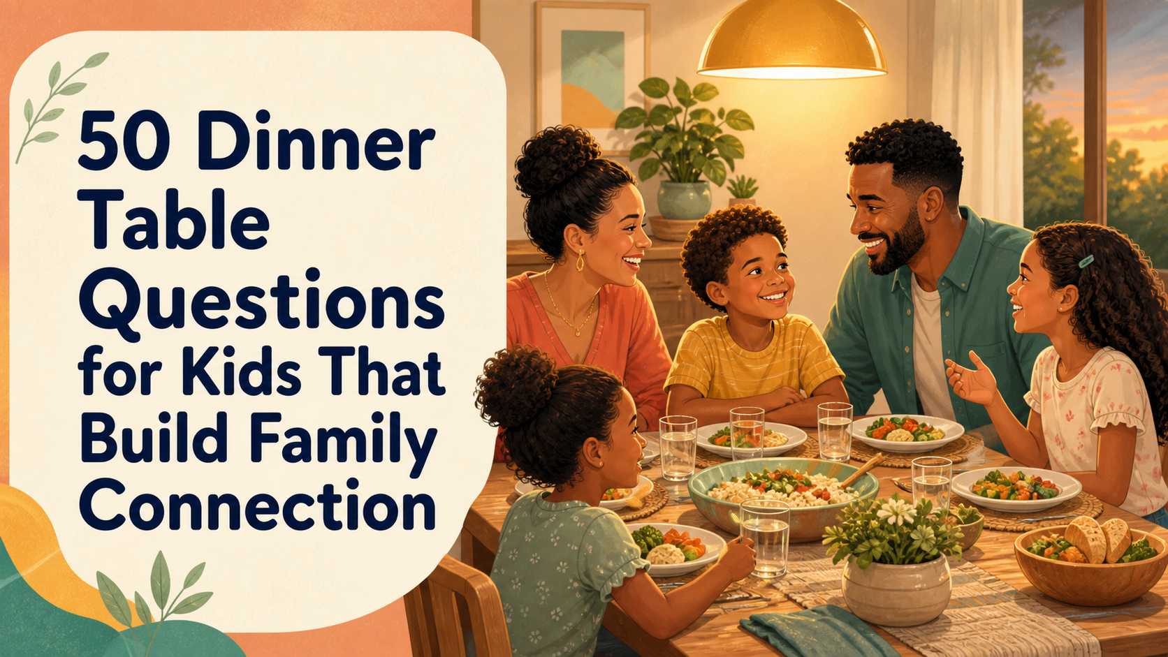 50 Dinner Table Questions for Kids That Build Family Connection