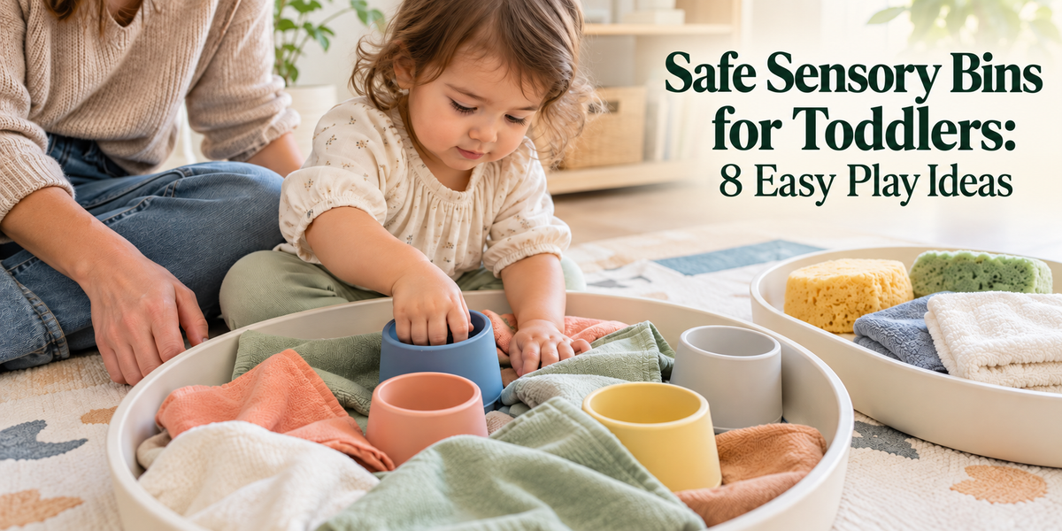 Safe Sensory Bins for Toddlers: 8 Easy Play Ideas