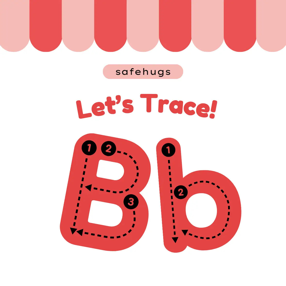 Letter B Tracing Worksheets for Kids (Free Printable)