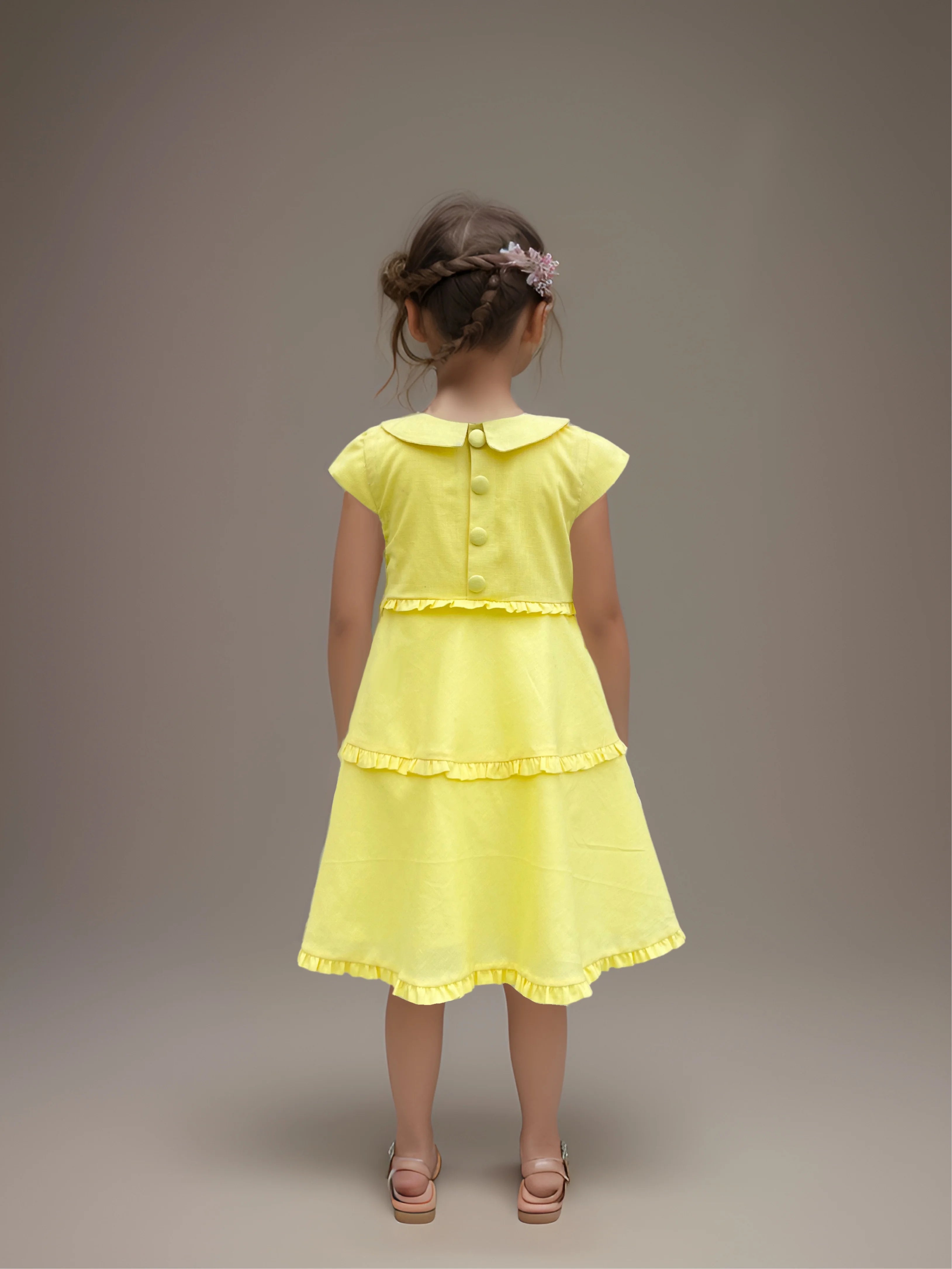 Yellow Linen Dress