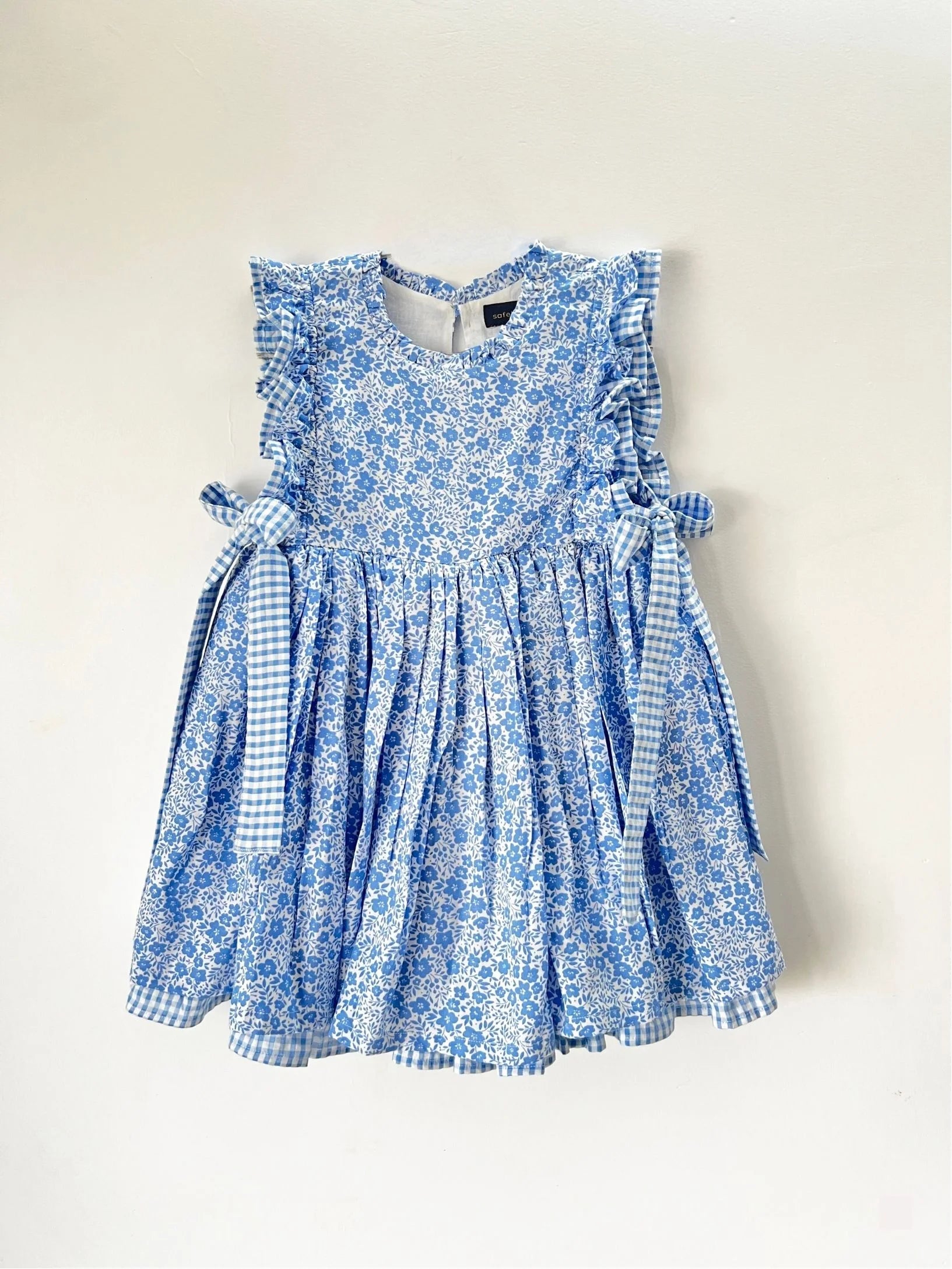 Floral Print Cotton Dress For Girls