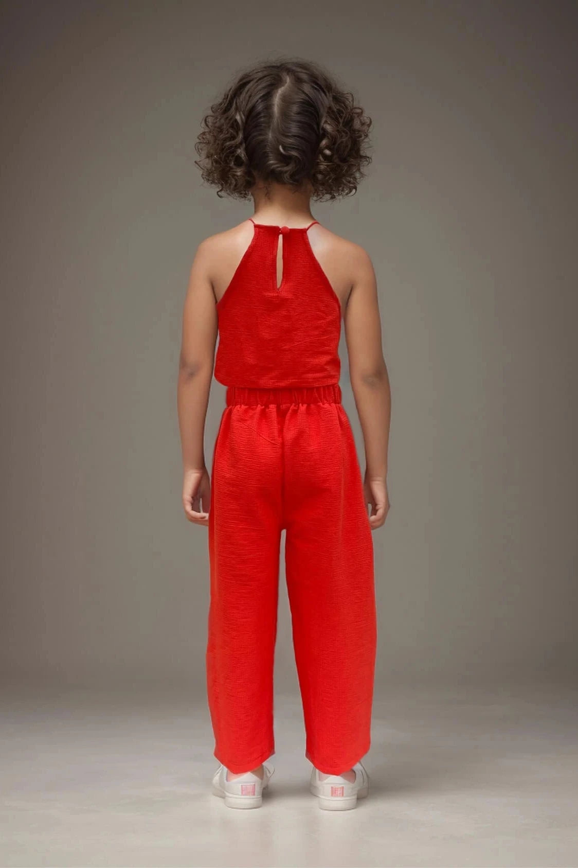 Girls Halter Neck Top & Pants Full Back