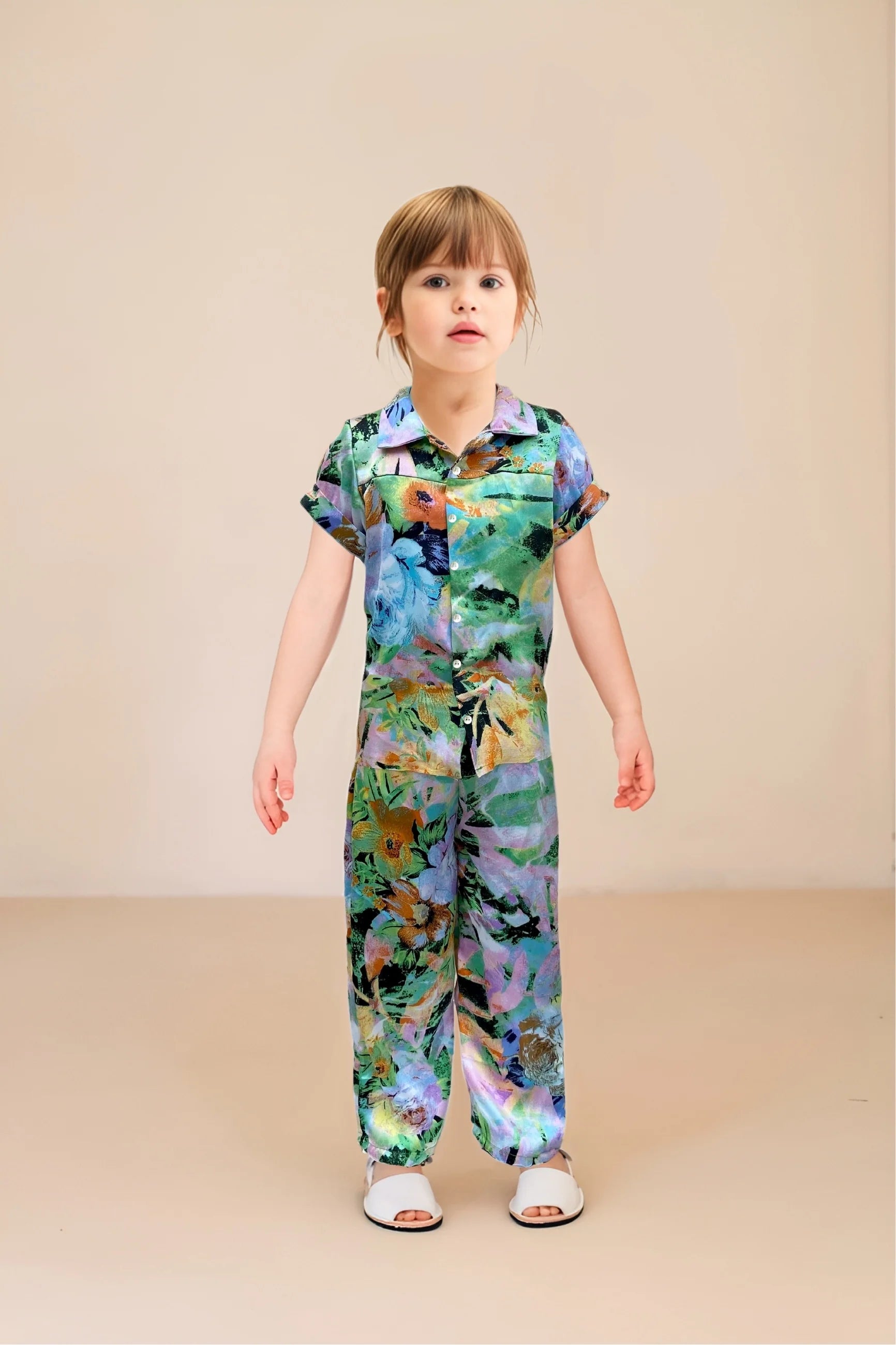 Green Co ord Sets for Girls Front Full