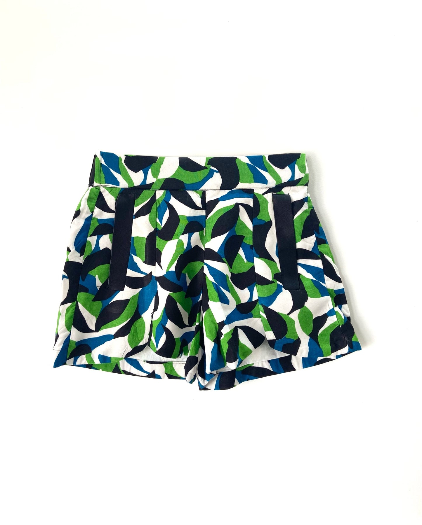 Pure Cotton Abstract Print Shorts Coord Set For Girls