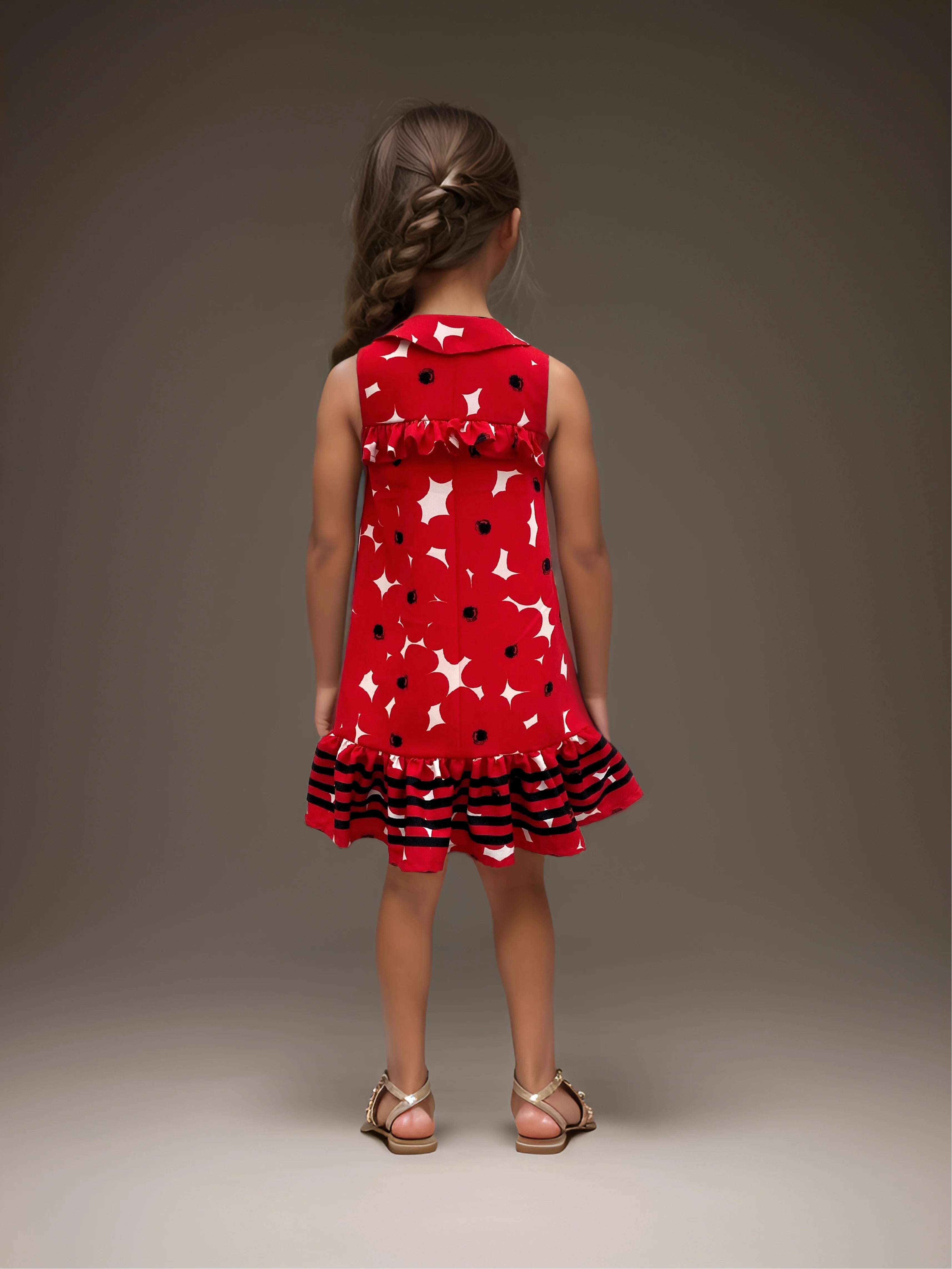 Floral Print Dress For Girls