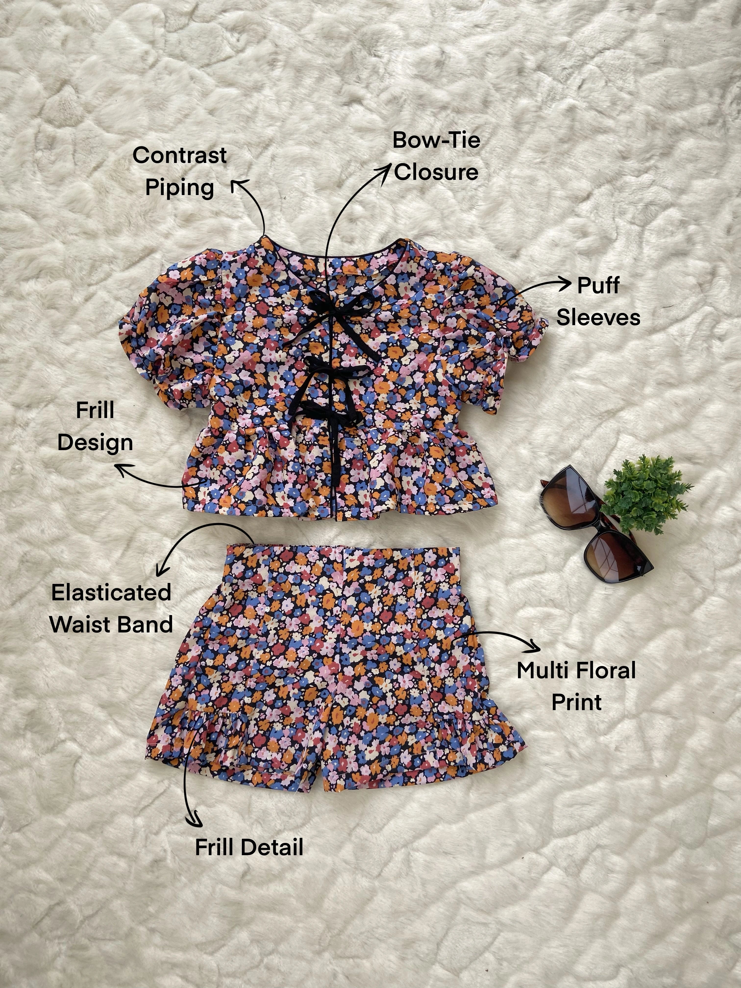 Floral Summer Co-ord Set for Girls