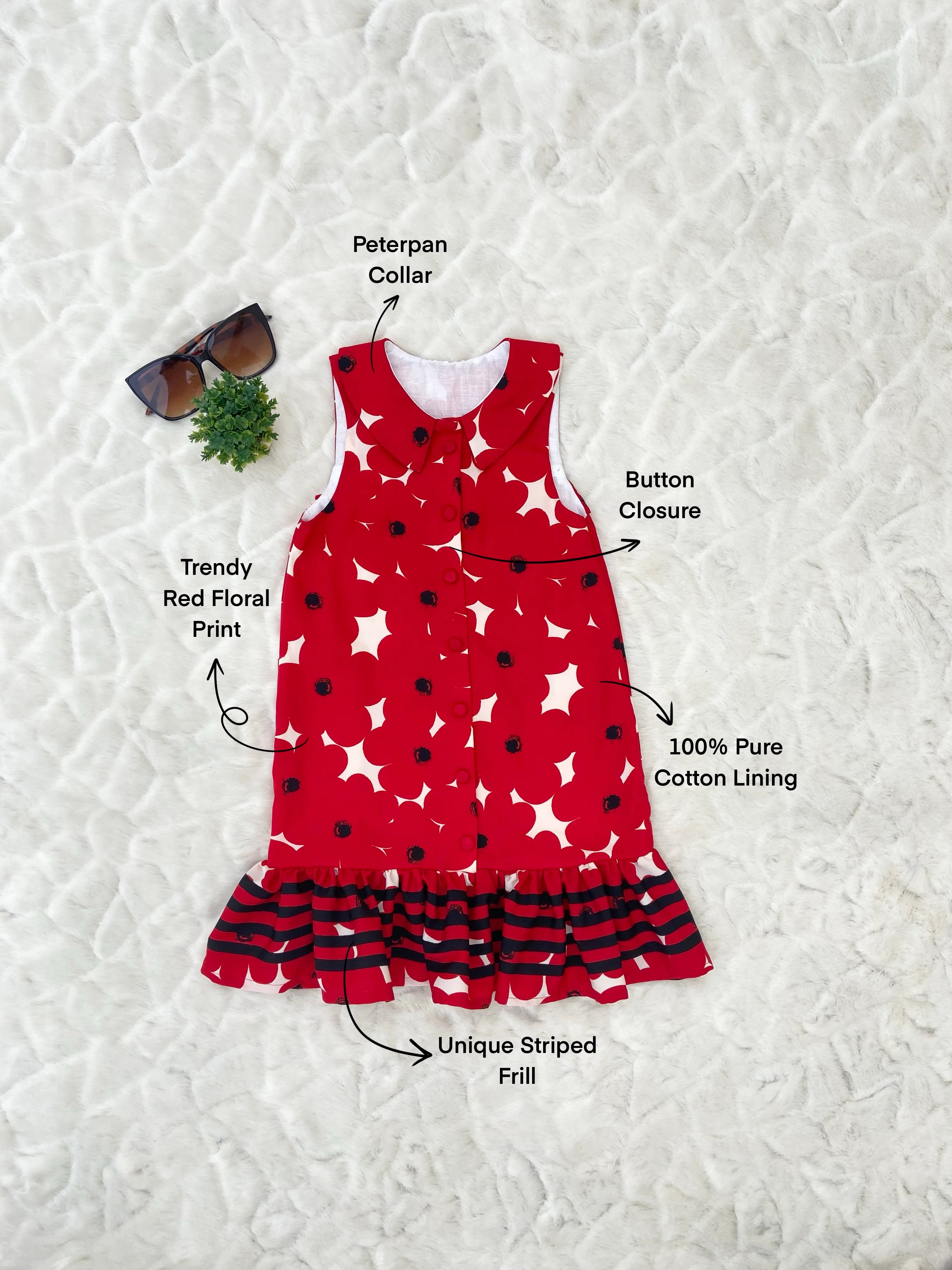 Floral Print Dress For Girls