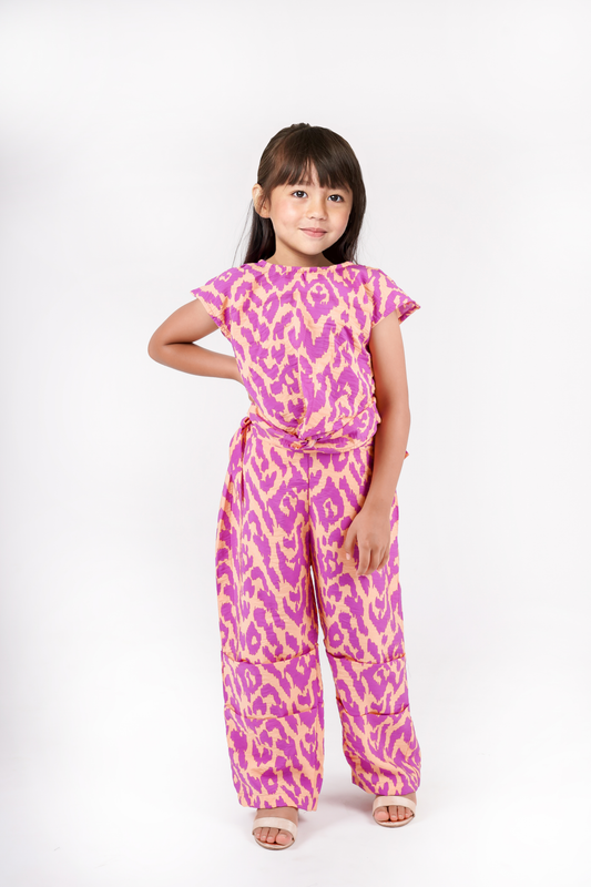 Pure Cotton Summer Co-ord Set For Girls