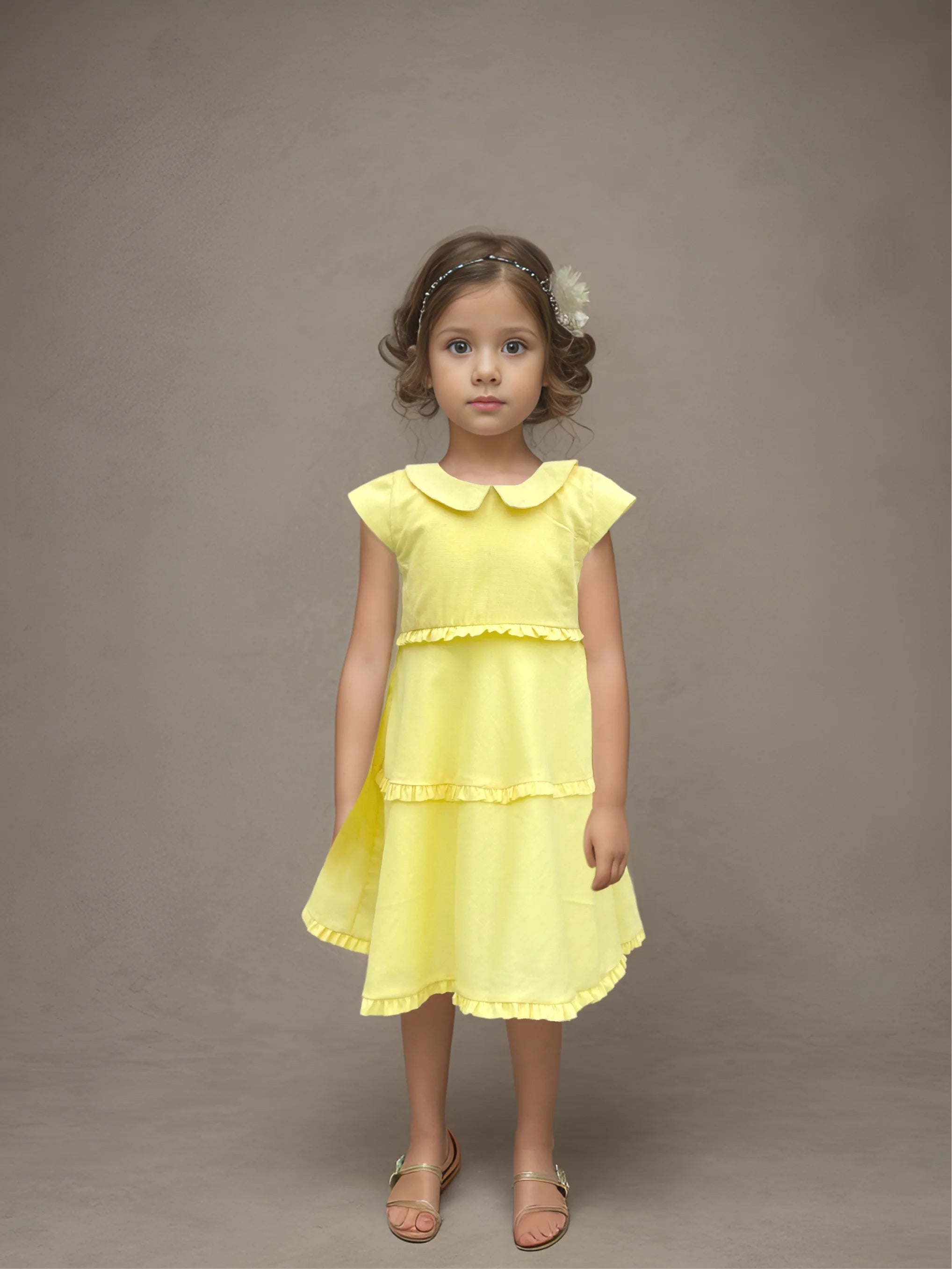 Yellow Linen Dress