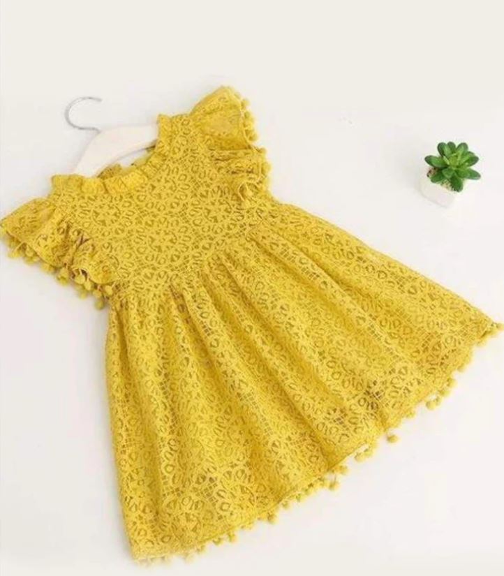 Cotton thread weave dress